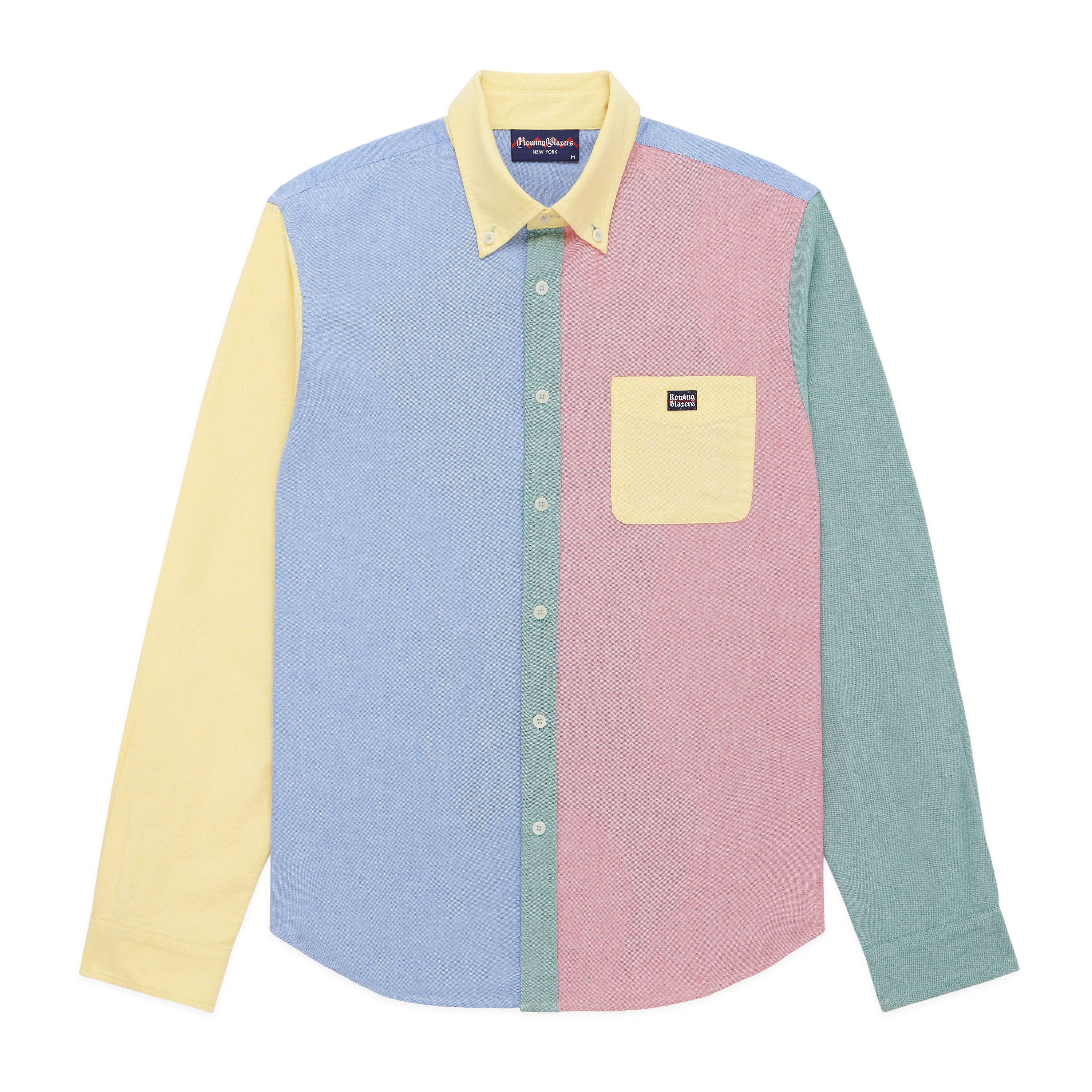 Men's Classic Cotton Colorblock Shirt Heritage Multi-Color