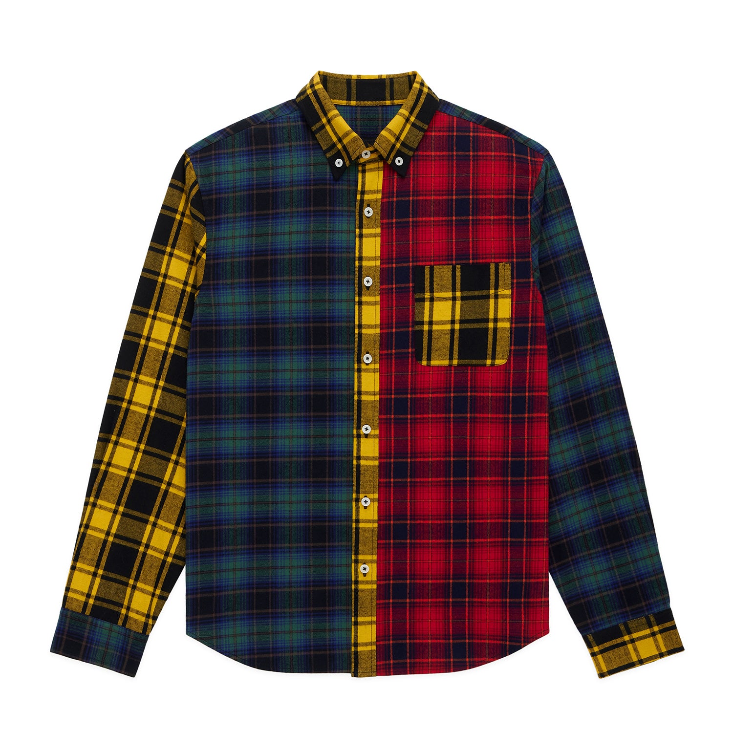 Men's Cotton Classic Flannel Fun Shirt Multi Color Multi-Color / S