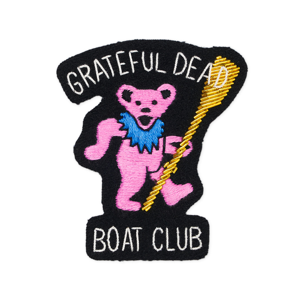 Grateful Dead Logo with Text Embroidered Patch (3 x 3)