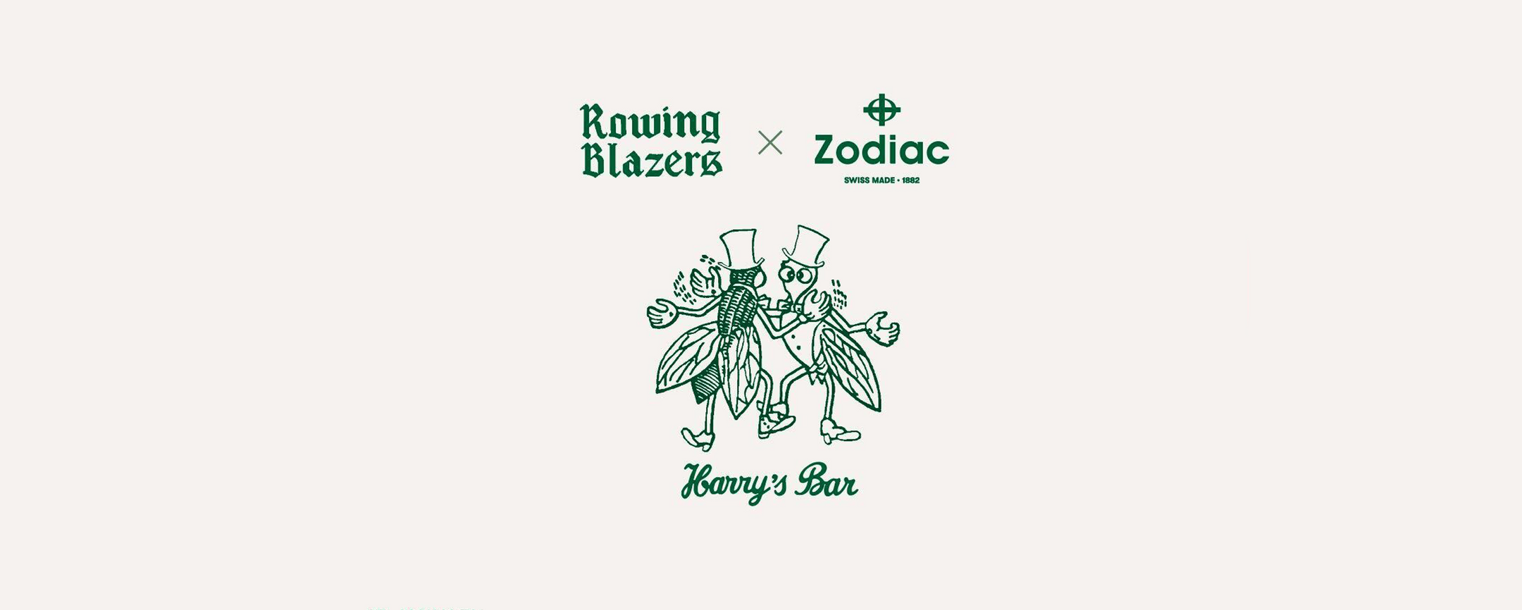 SAVE THE DATE: ZODIAC X ROWING BLAZERS FOR HARRY’S BAR
