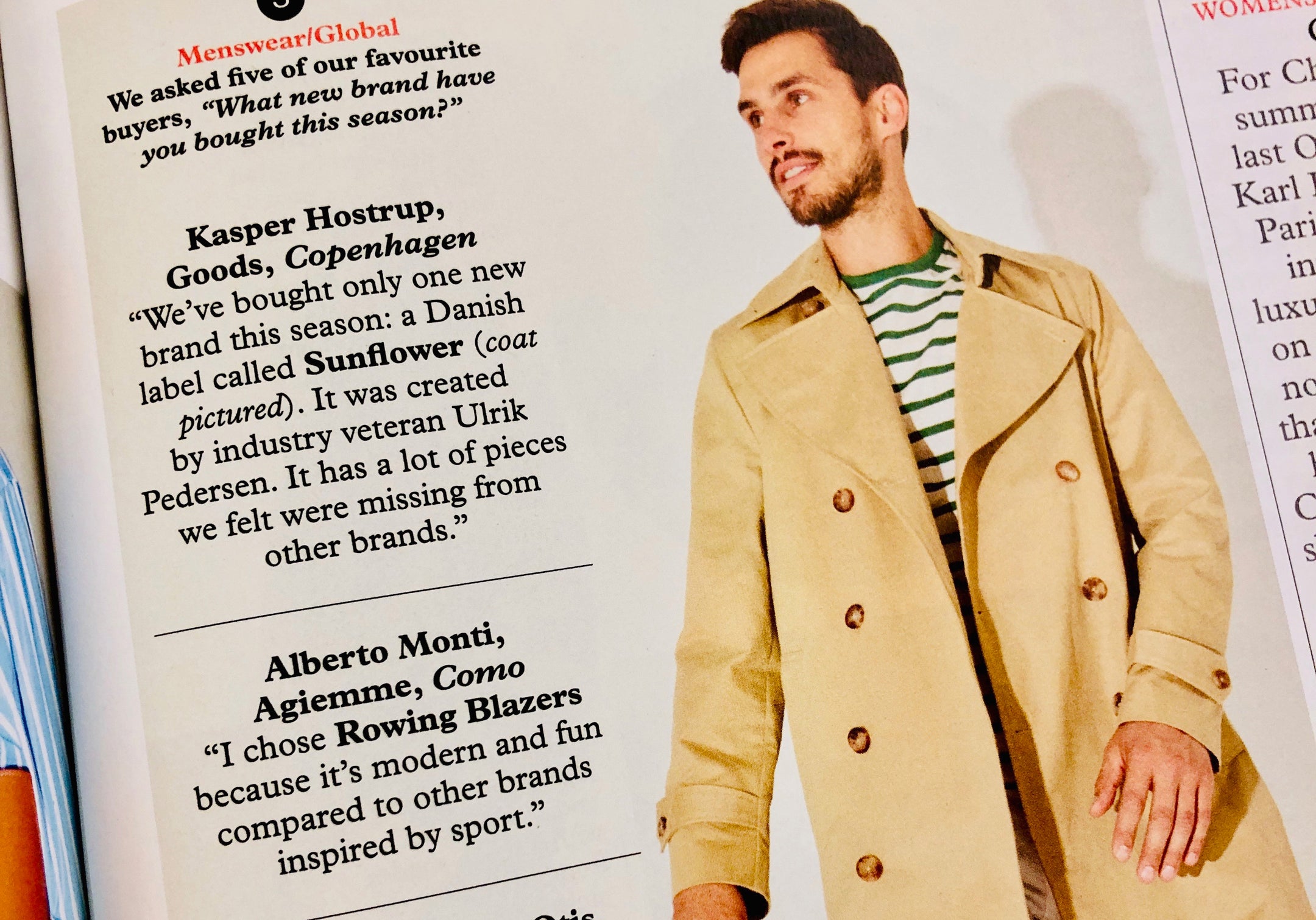 Rowing Blazers in Monocle (Recently we were featured in Monocle courtesy of A.Gi.Emme)