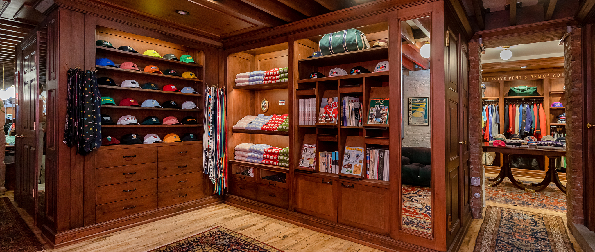Interior view of the Rowing Blazers flagship location