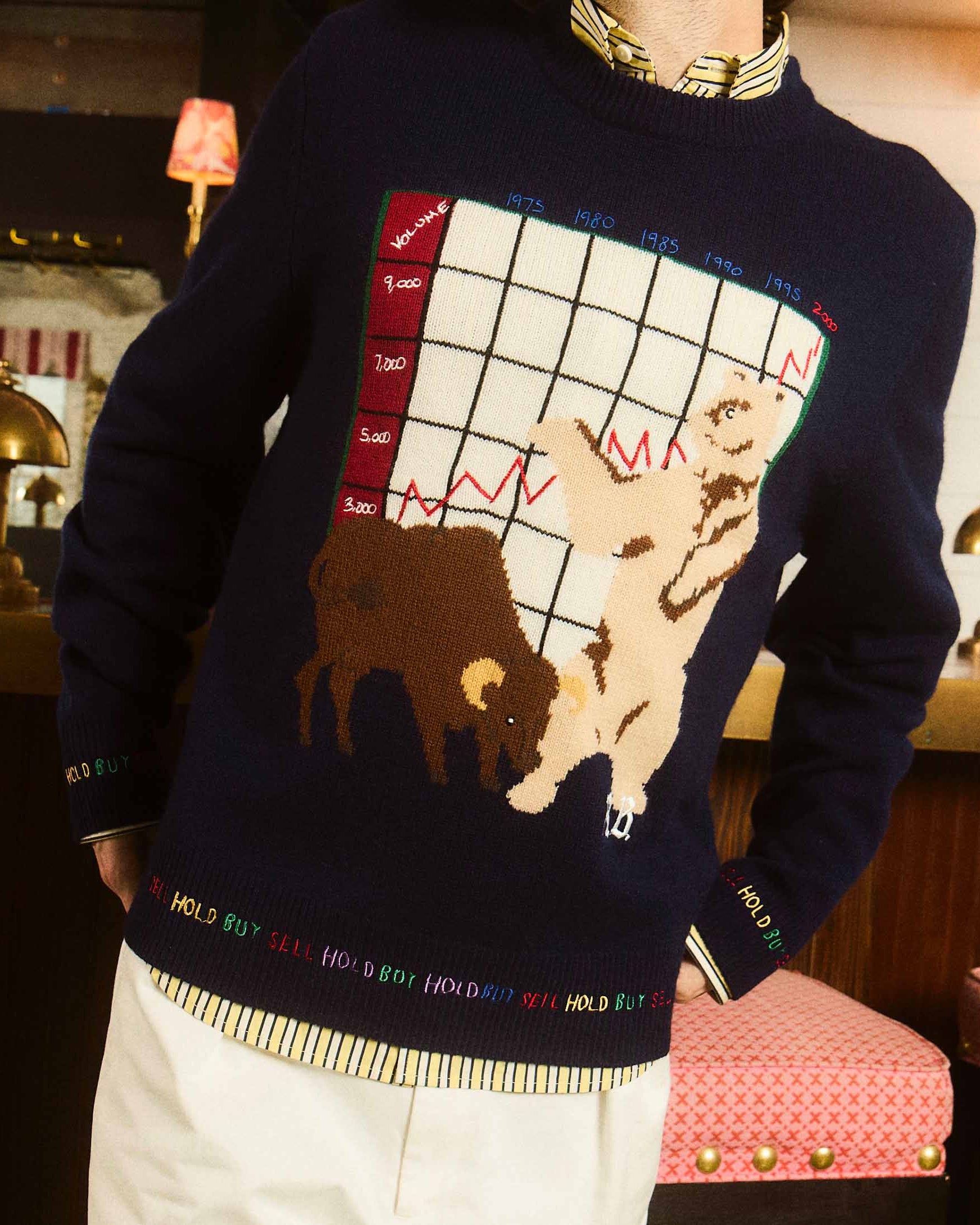 Traditional Rowing Sweaters Cashmere Finance Sweater Navy – Rowing Blazers