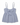 The Rowing Blazers Women’s Seersucker Tank Blue features blue and white vertical stripes, spaghetti straps, a front center bow, and a comfy smocked back.