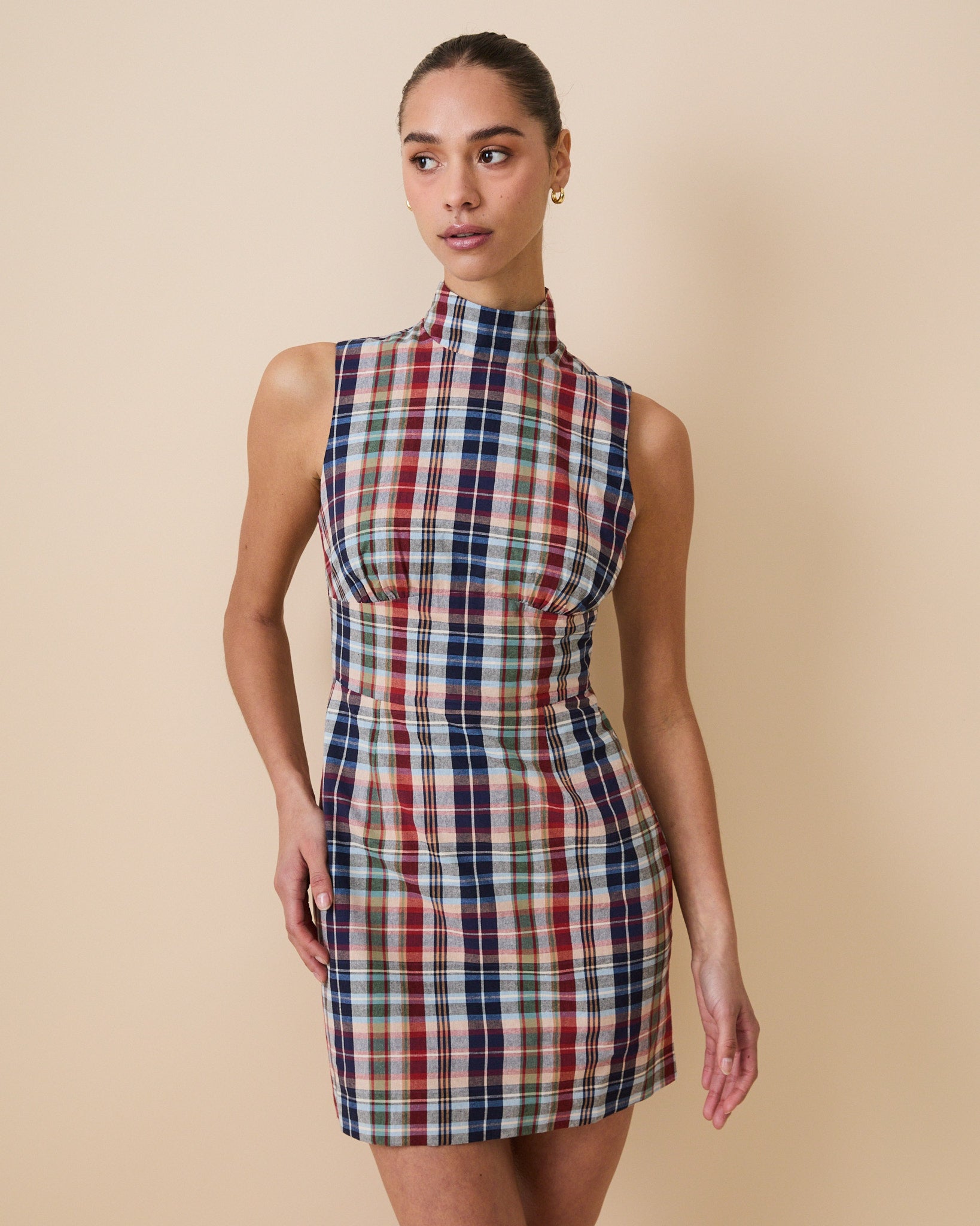 Women's Plaid Dress Classic Plaid