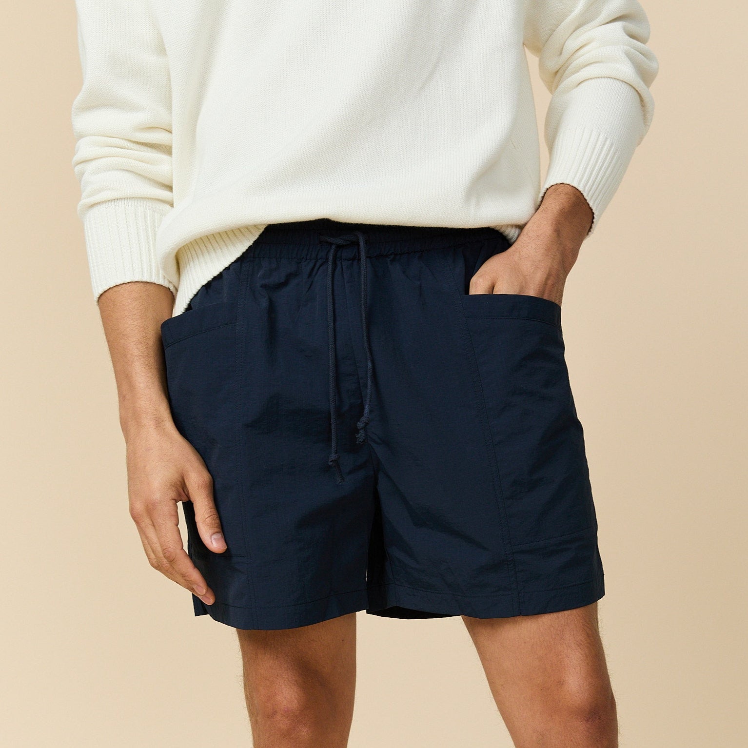 Fancy Rowing Shorts Men's Rip Stop Nylon Draw Shorts Classic Navy – Rowing Blazers