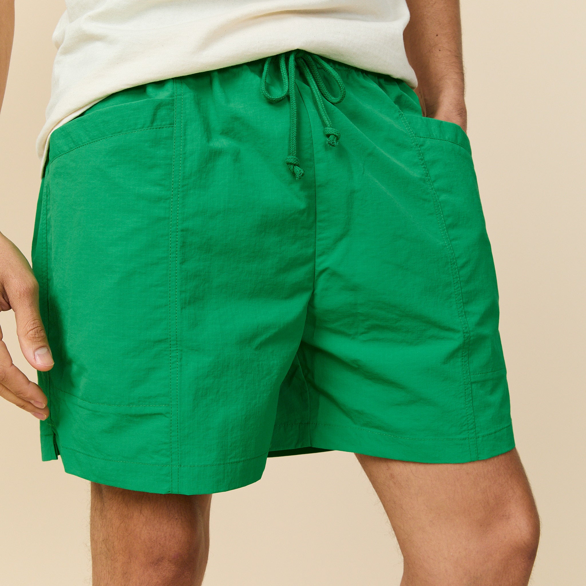 Fancy Rowing Shorts Rip Stop Nylon Draw Shorts Bright Green – Rowing Blazers