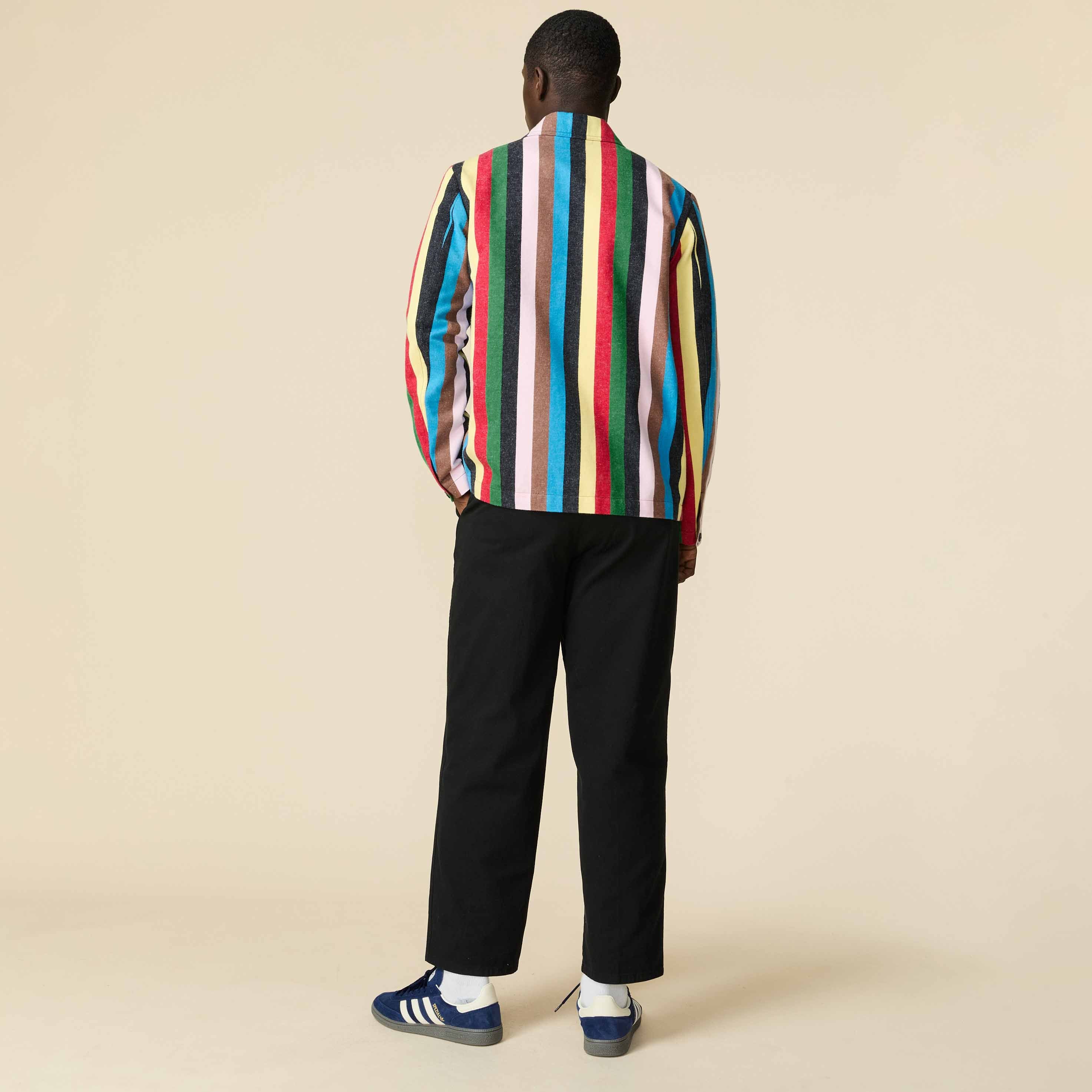 Men's Croquet Stripe Chore Jacket Croquet – Rowing Blazers