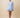 Women's Button Down Pleated Shirt Dress Blue