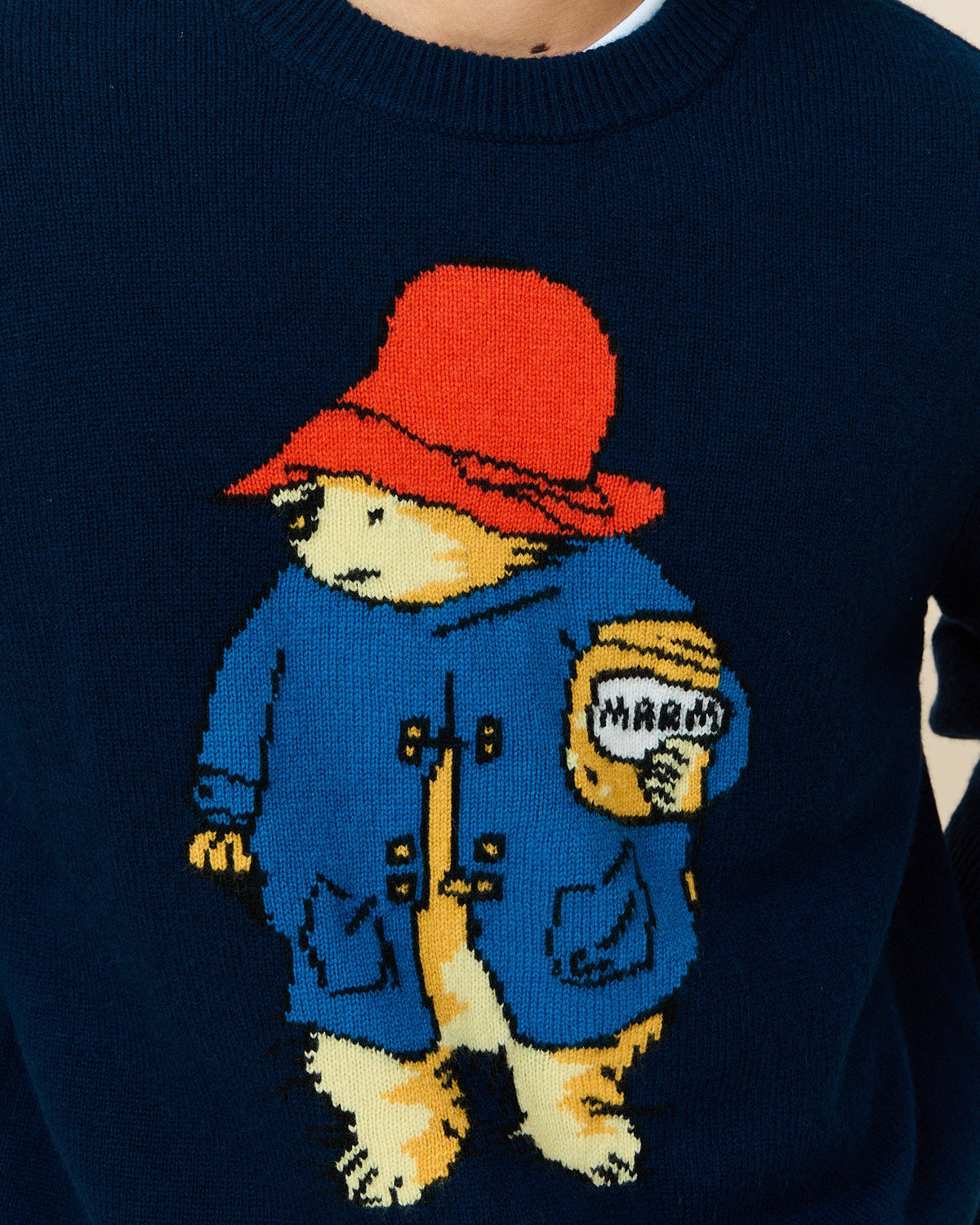 Traditional Rowing Sweaters Paddington Bear Cashmere Sweater Navy – Rowing Blazers