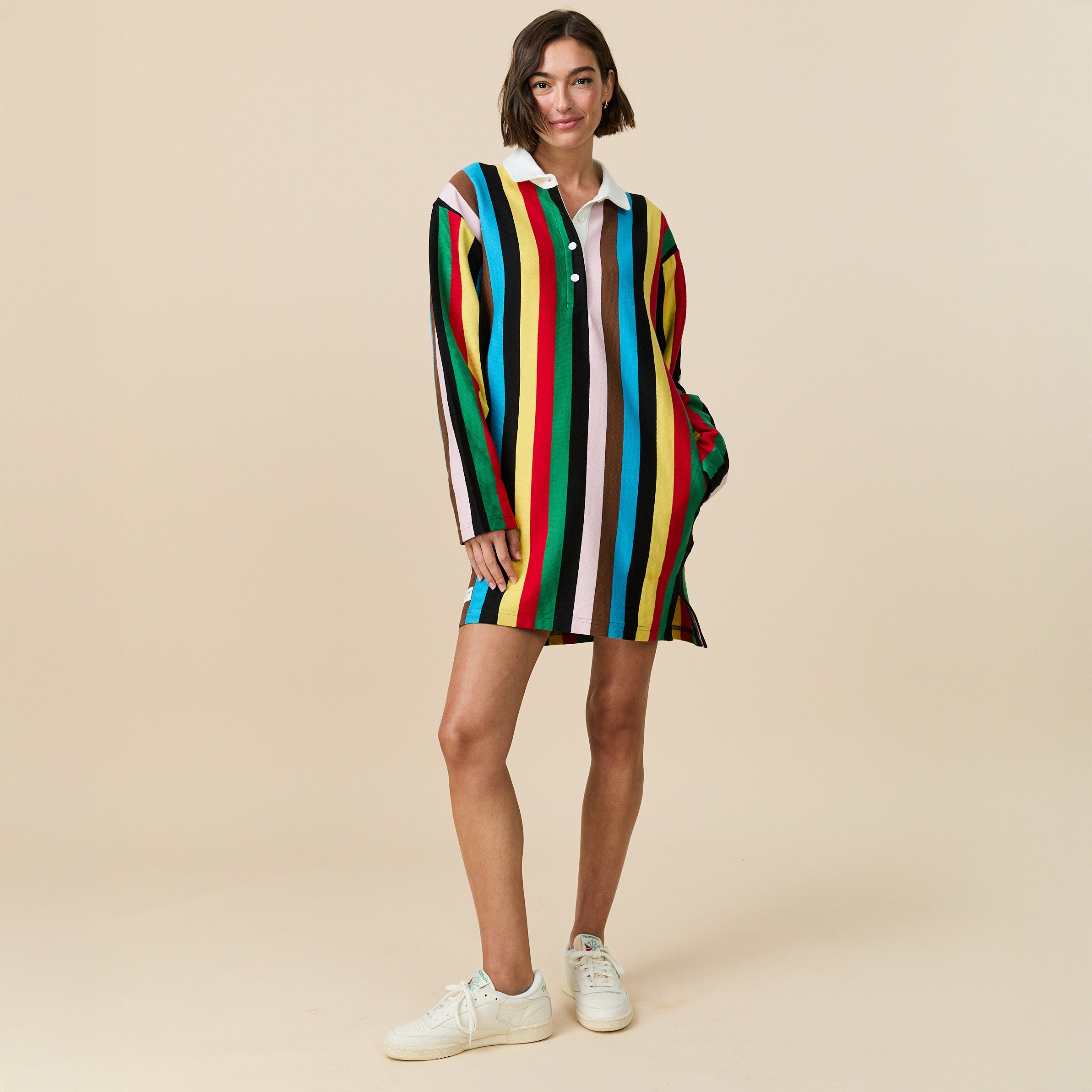 Women's Stripe Rugby Dress Croquet Croquet / XS Women's Stripe Rugby Dress Croquet Croquet / XS