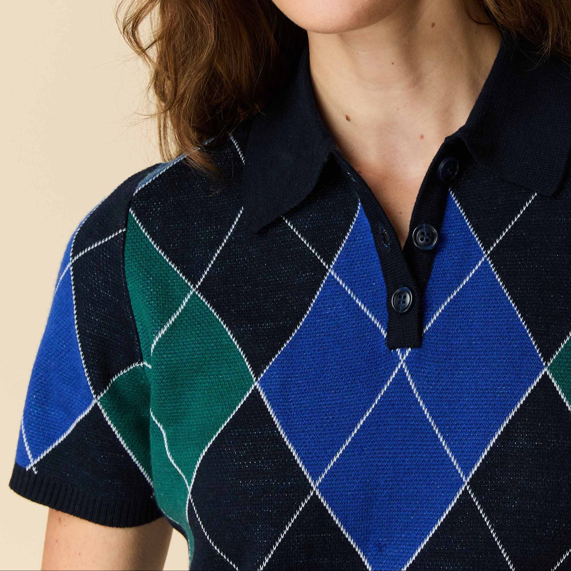 Women's Argyle Sweater Dress Blue Argyle Women's Argyle Sweater Dress Blue Argyle
