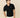 Men's Cashmere Short Sleeve Polo Black