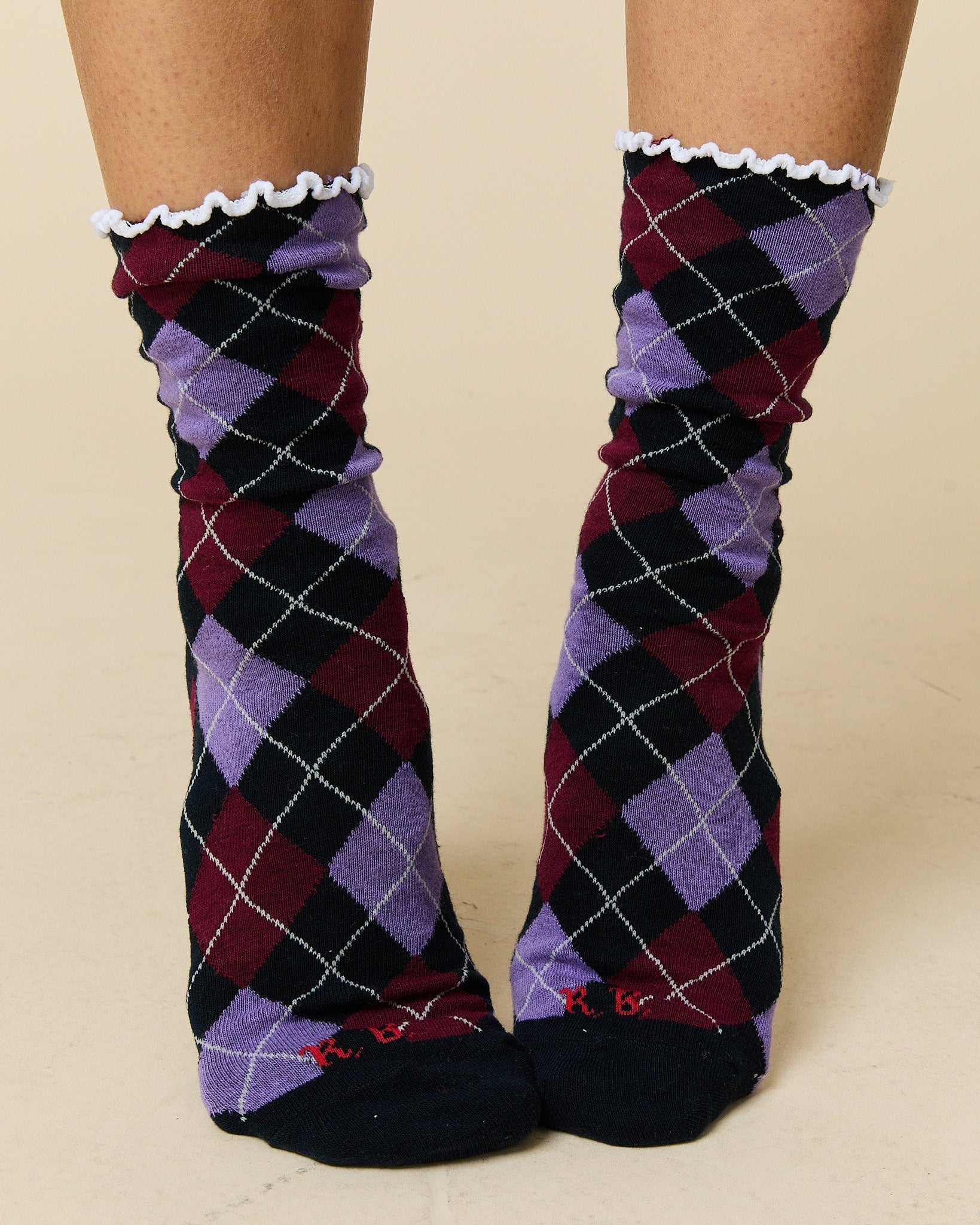 purple argyle dress socks Women's Argyle Socks Purple Argyle