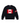 A navy  knit crewneck sweater featuring a large Canadian flag graphic on the chest and two white stripes with a red center on the right sleeve, shown flat on a white background.