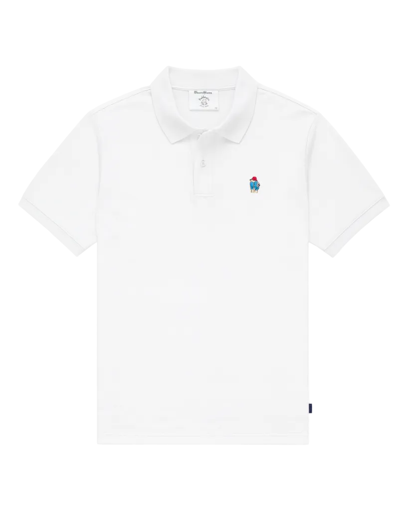 Paddington Bear Pique Polo White – Rowing Blazers