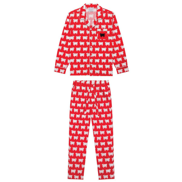Sheep Cotton Lounge Set Diana Red – Rowing Blazers