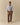 Henry Pleated Wool Herringbone Pant Brown Brown / 40