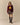 Chenille Patch Cotton Sweater Burgundy Burgundy / XL