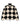 Rowing Blazers Harlequin Classic Sherpa Black full-zip jacket featuring a black and cream harlequin pattern with logo patches on the chest and right sleeve.