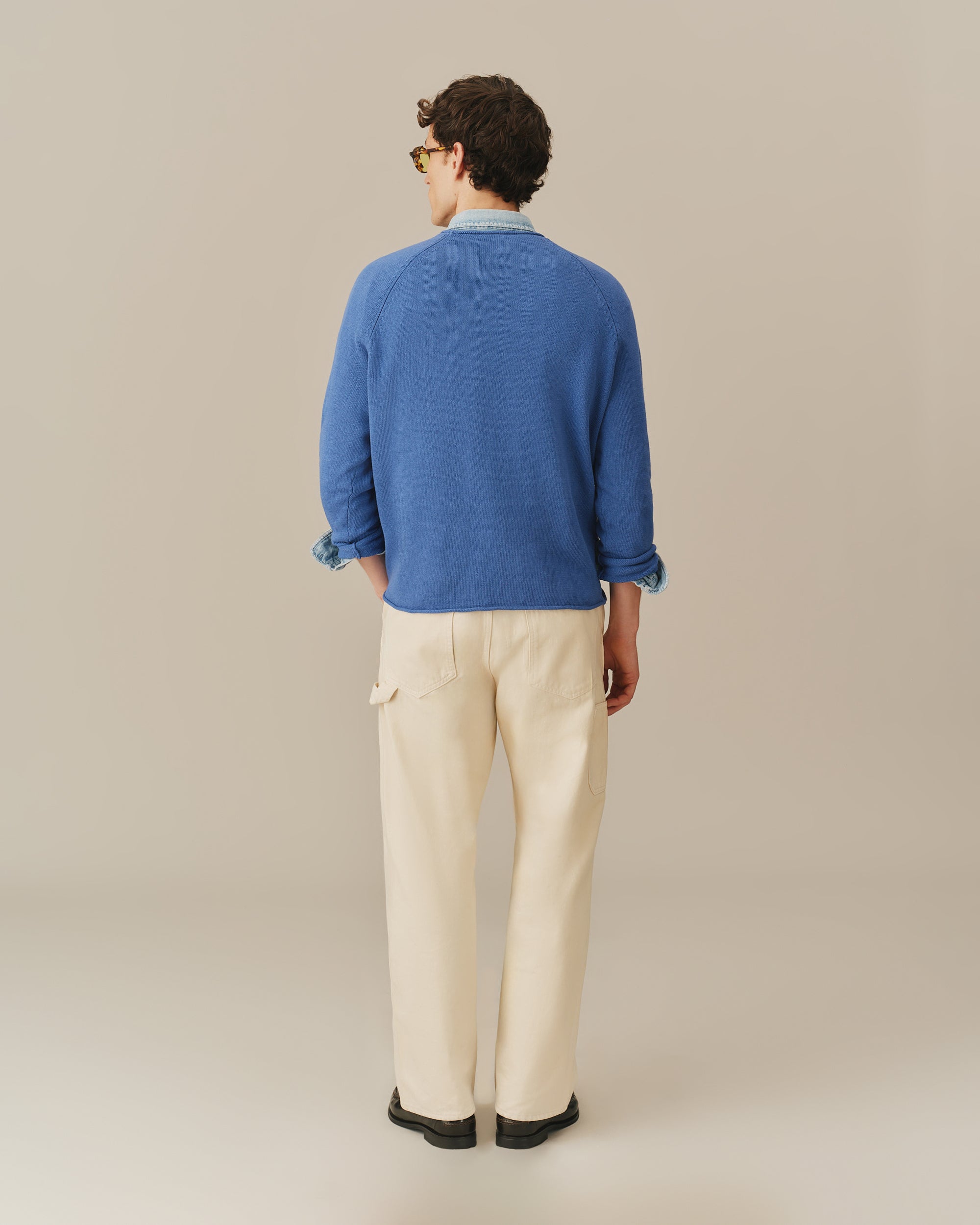 Traditional Rowing Sweaters Roll Edge Sweater Blue – Rowing Blazers