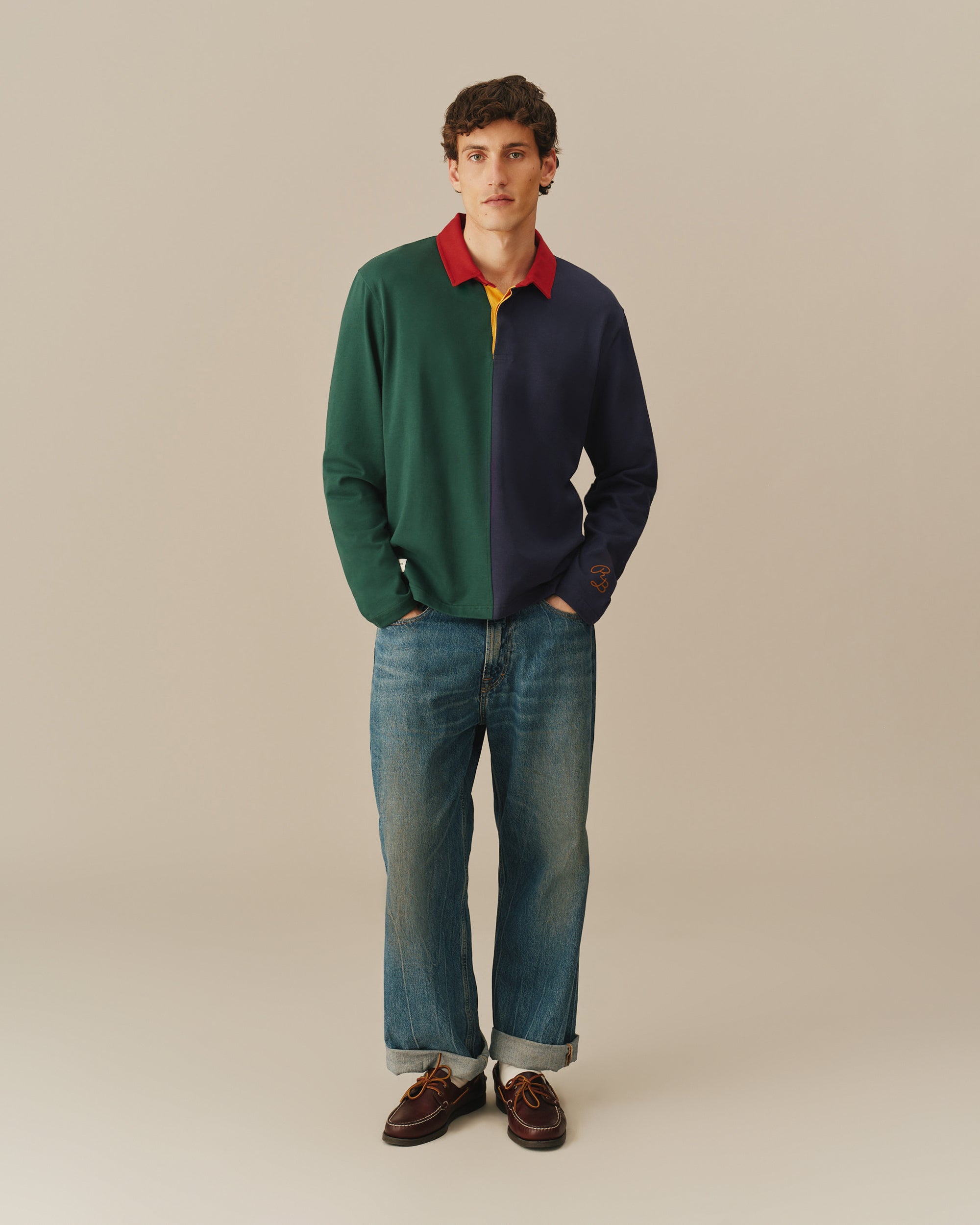 Custom Colorblocked Rugby Cotton Color Blocked Rugby Primary Colorblock – Rowing Blazers