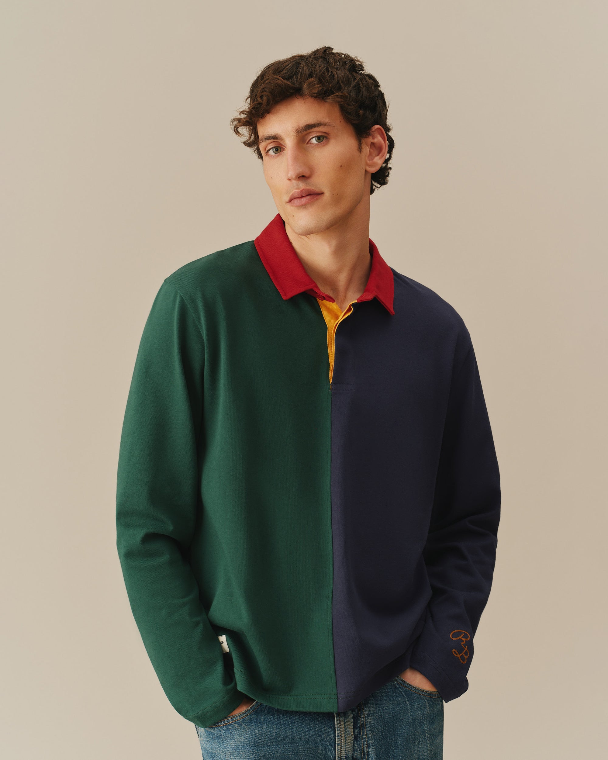 Custom Colorblocked Rugby Cotton Color Blocked Rugby Primary Colorblock – Rowing Blazers