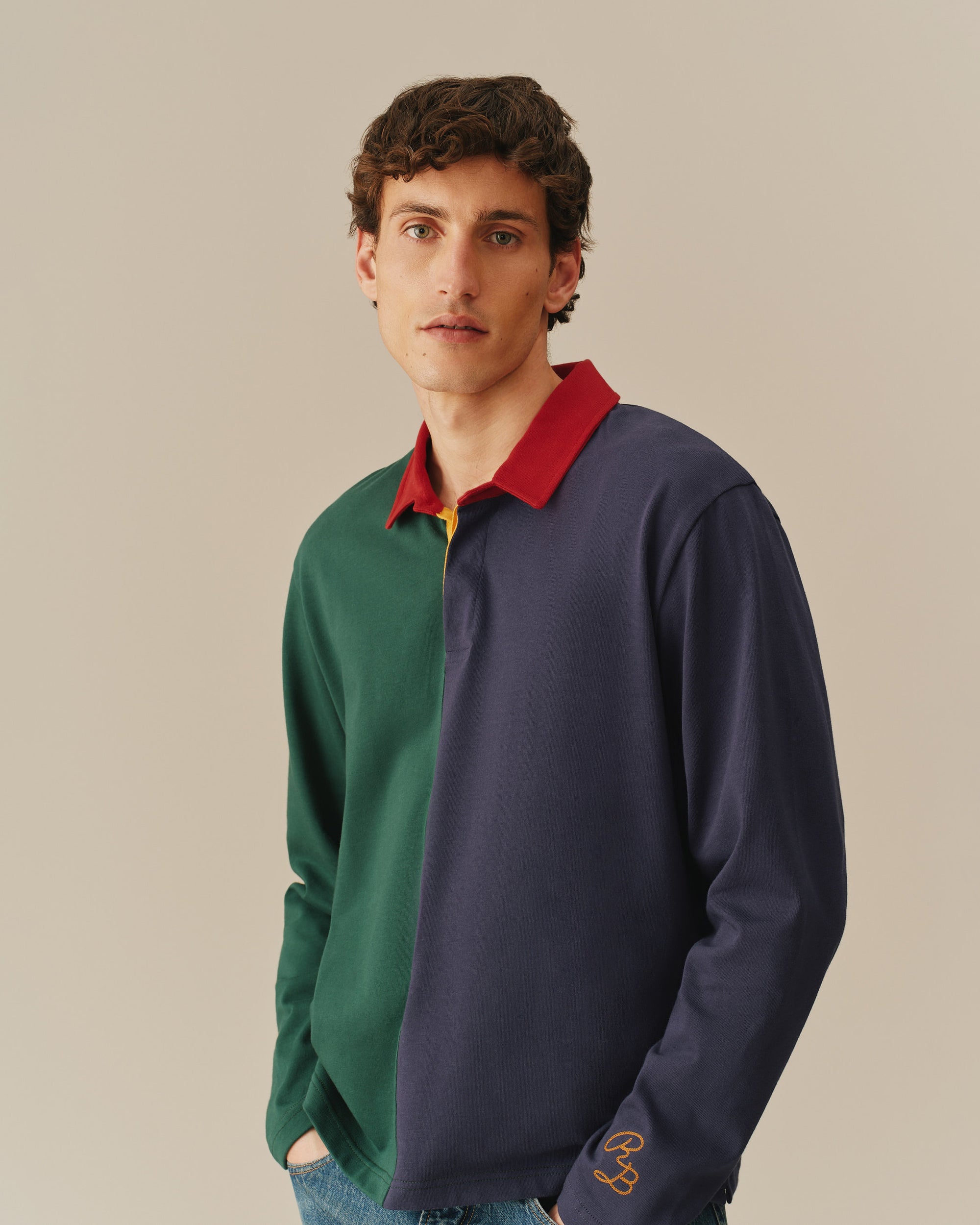 Colour Block Rugby Cotton Color Blocked Rugby Primary Colorblock – Rowing Blazers
