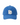 A blue cotton baseball cap with a curved brim, featuring a prominent white embroidered 'RB' monogram logo on the front, set against a plain white background.