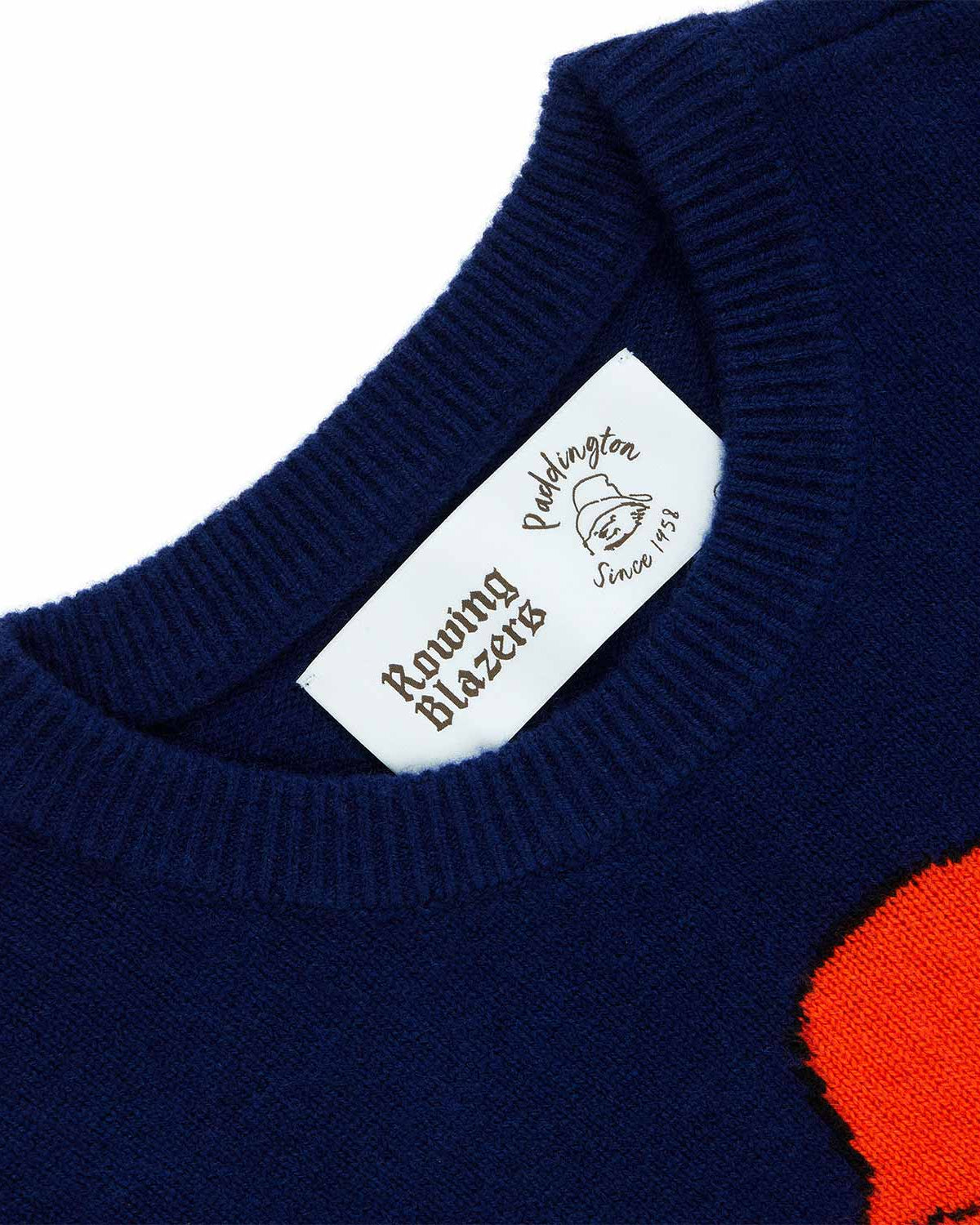 Traditional Rowing Sweaters Paddington Bear Cashmere Sweater Navy – Rowing Blazers