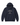 A navy blue pullover hoodie with a front kangaroo pocket and drawstrings, featuring a white graphic print on the chest that reads 'ROWING BLAZERS NEW YORK' with crossed oars.