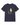 A navy blue short-sleeve crewneck t-shirt featuring a yellow graphic of Winnie the Pooh roasting a marshmallow over a campfire, with the text 'Rowing Blazers' printed below in white.