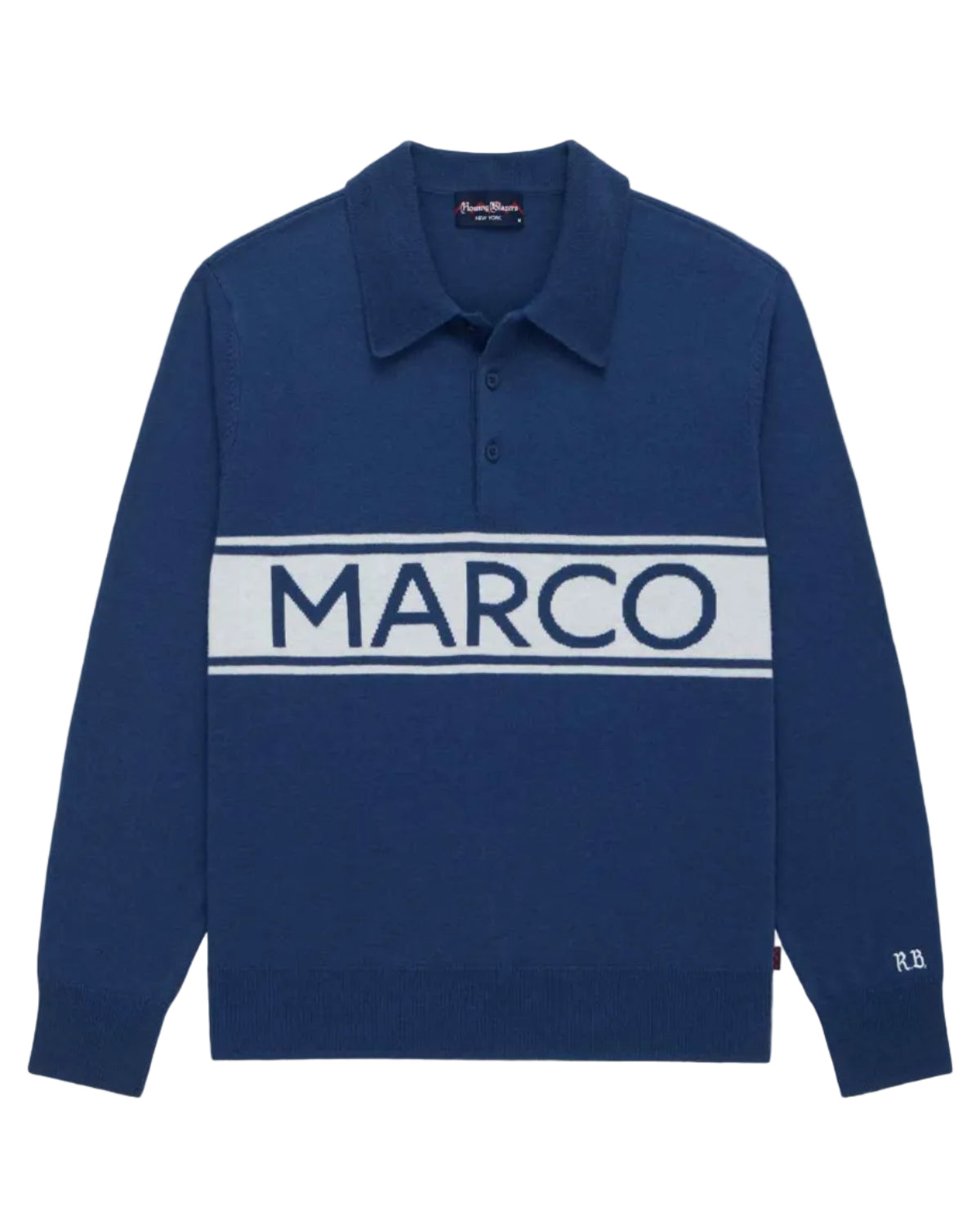 Cashmere Marco Polo Sweater Blue