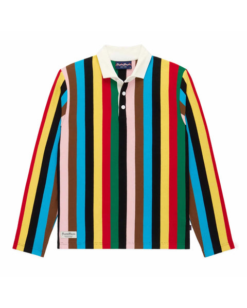 Rowing Blazers ラガーシャツ Lサイズ マルチカラー Cotton Croquet Stripe Rugby Croquet – Rowing Blazers