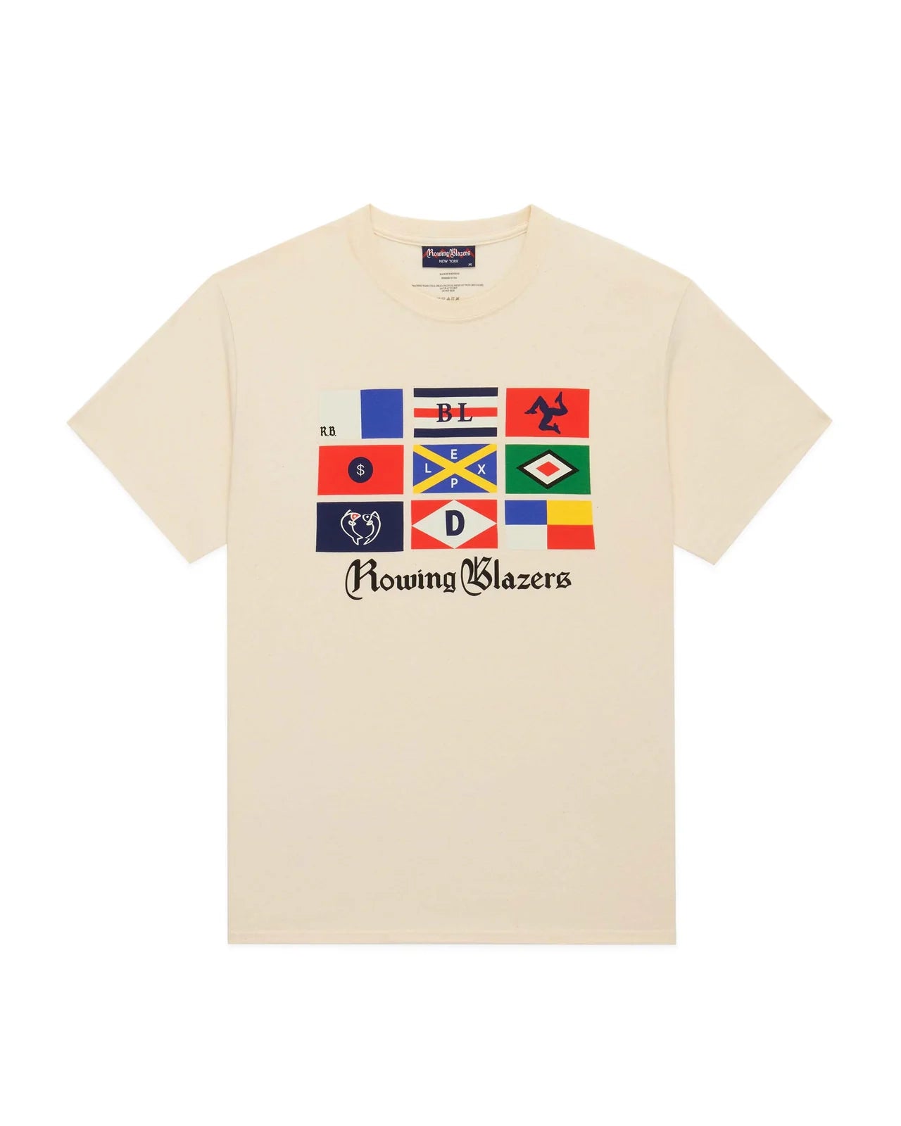 Men's Cotton Sailing Flag T-Shirt White