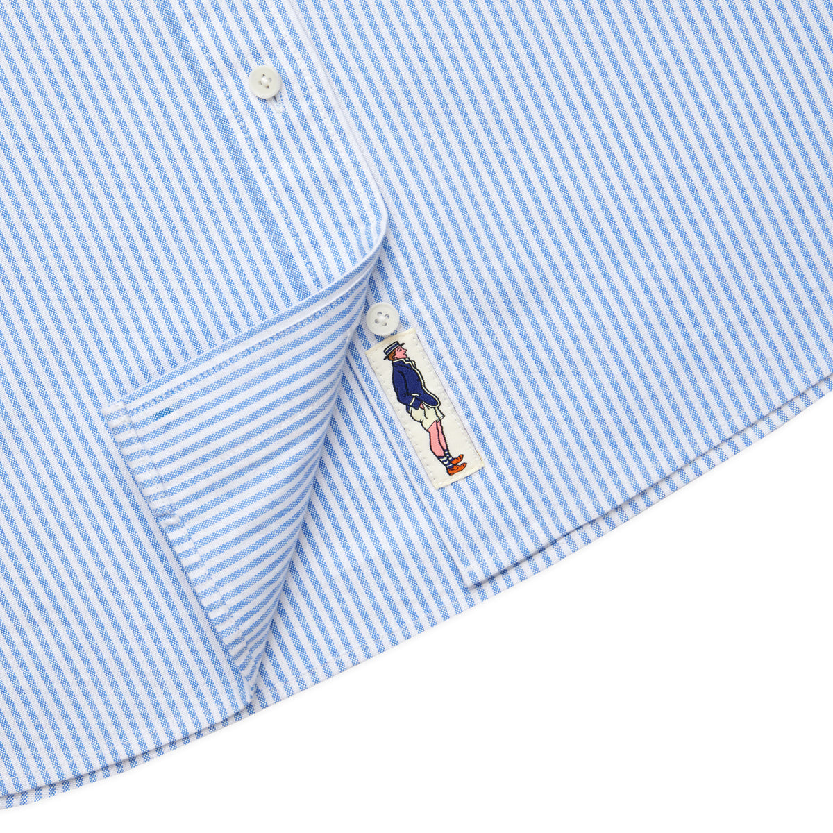 Women's Cropped Oxford Shirt Light Blue Stripe – Rowing Blazers