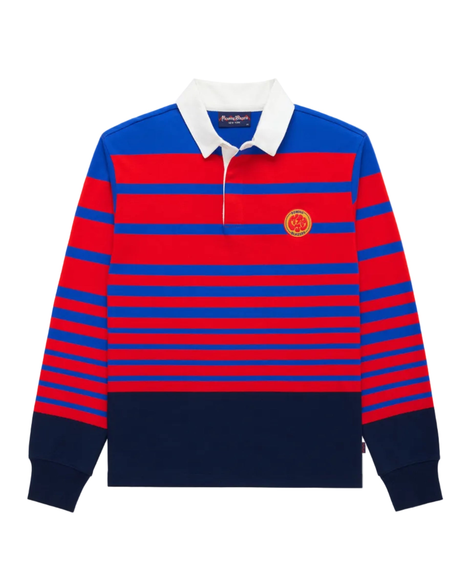 THE SAVILE ROW COMPANY LONDON Maglia Da Rugby Uomo: Cotone Pesante Jersey, Colletto Twill E Ricamo