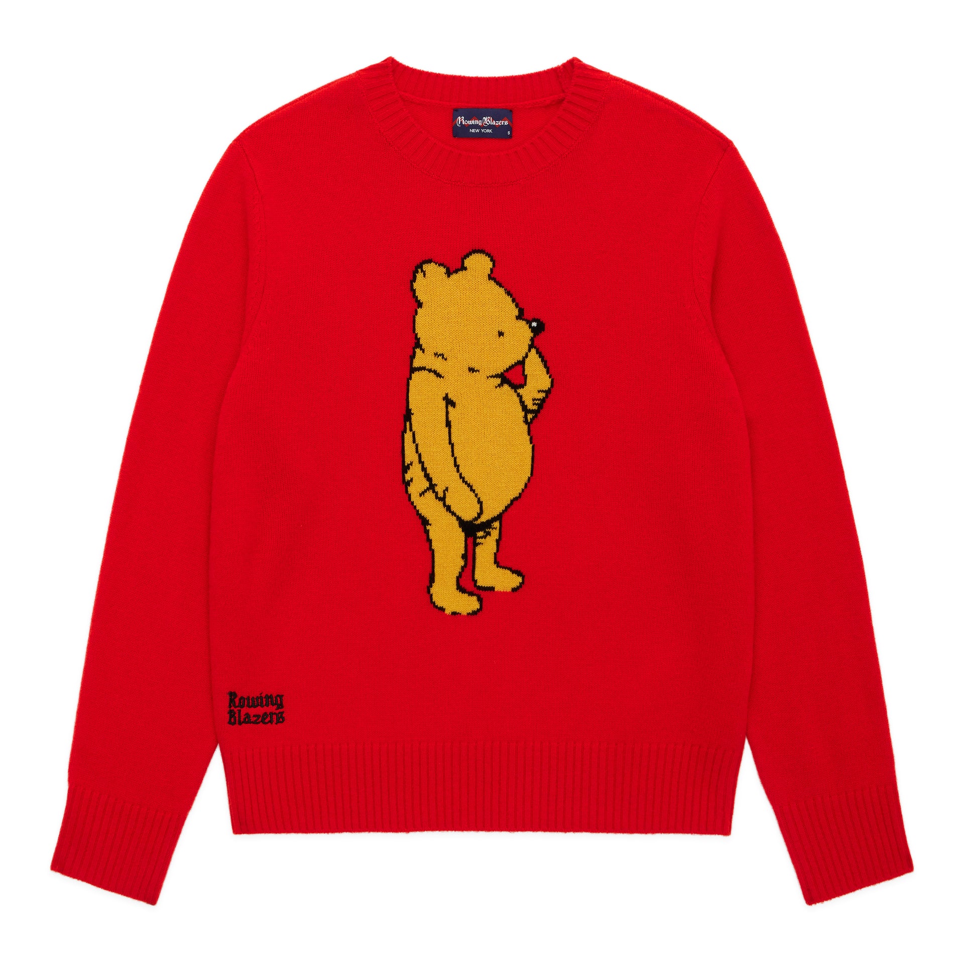 Men's Cashmere Winnie-the-Pooh Sweater Red – Rowing Blazers