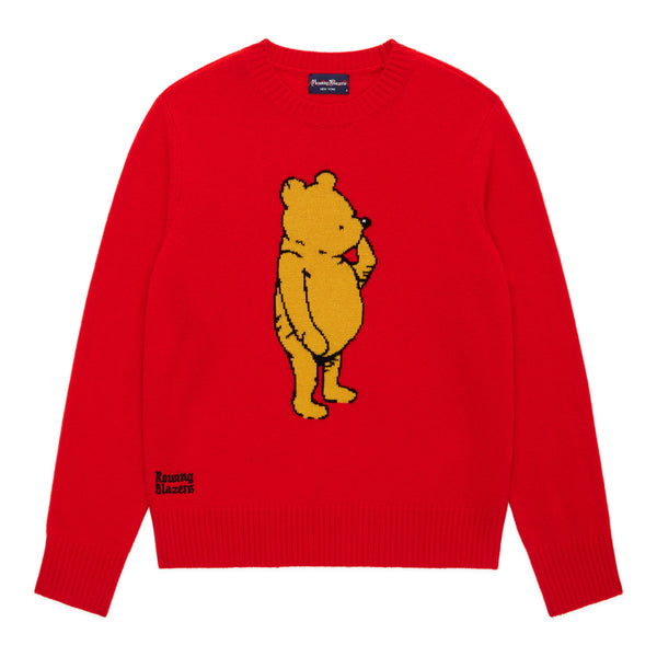 Men's Cashmere Winnie-the-Pooh Sweater Red – Rowing Blazers