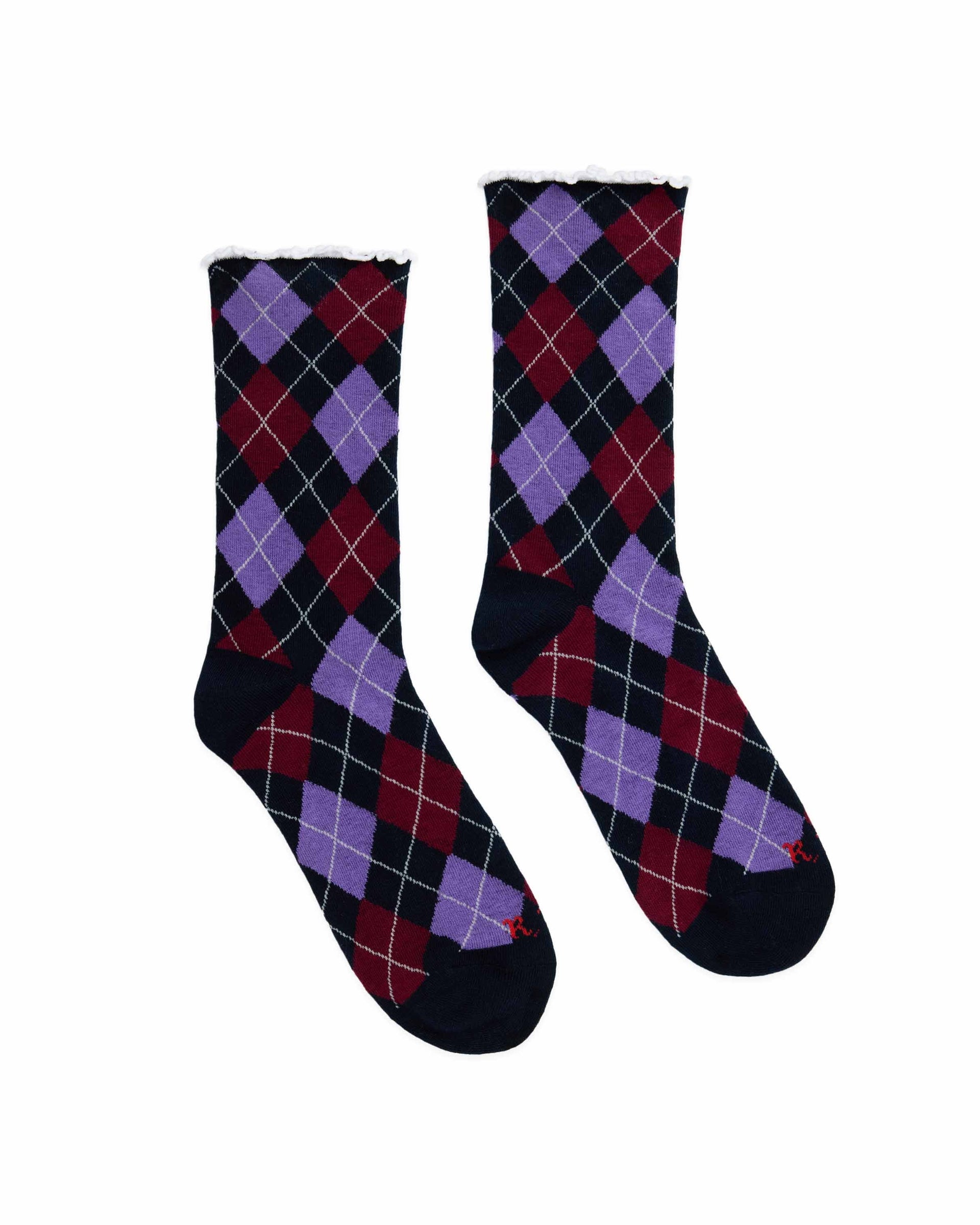purple argyle dress socks Purple & Grey Argyle Dress Socks