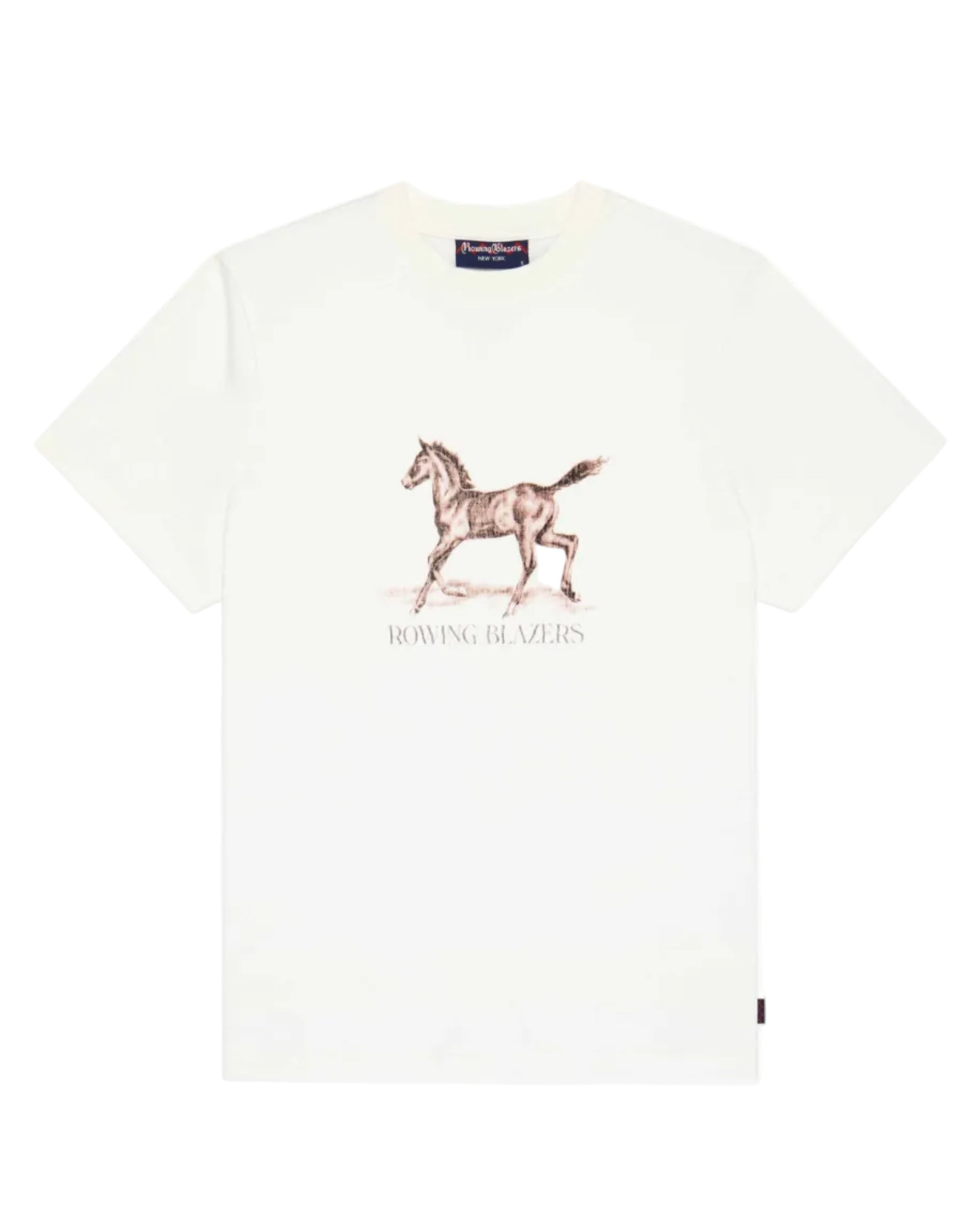 Men's Cotton Horse Tee Cream