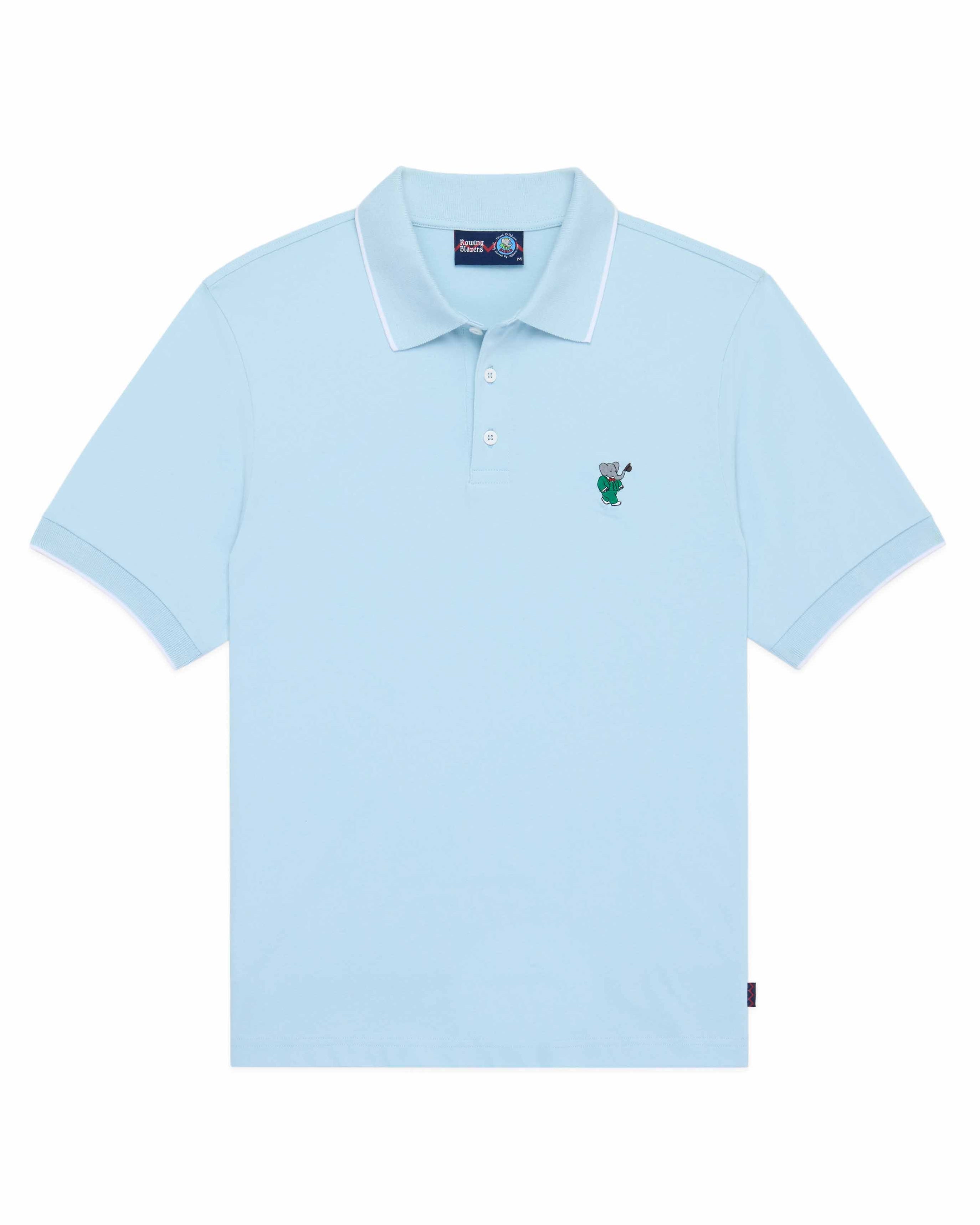 Men's Babar Double Polo Blue