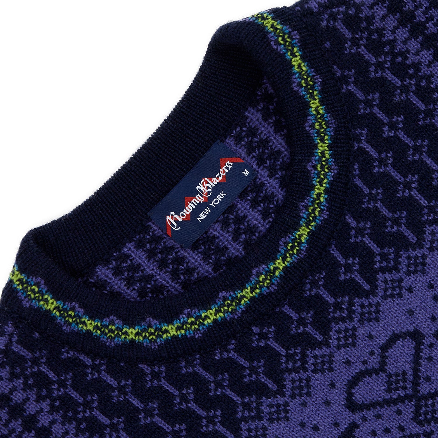 Traditional Rowing Sweaters Cashmere Nordic Fairisle Sweater Navy – Rowing Blazers