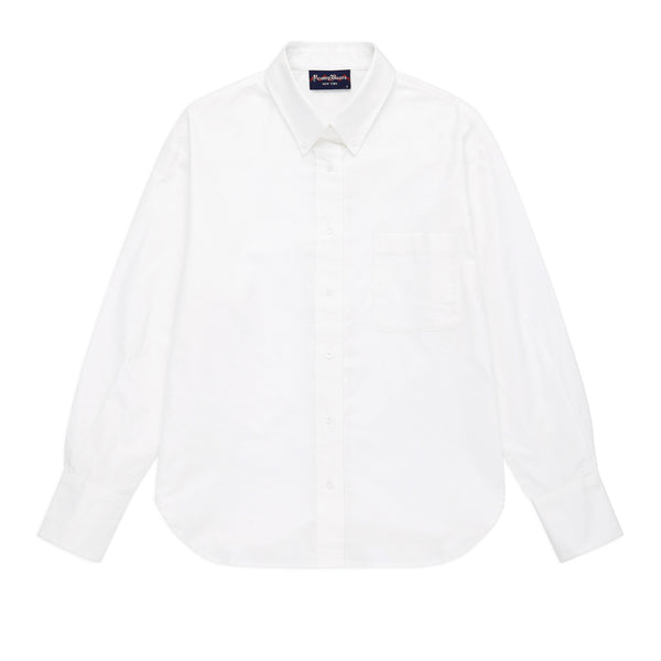Caroline Back-Button Oxford Shirt