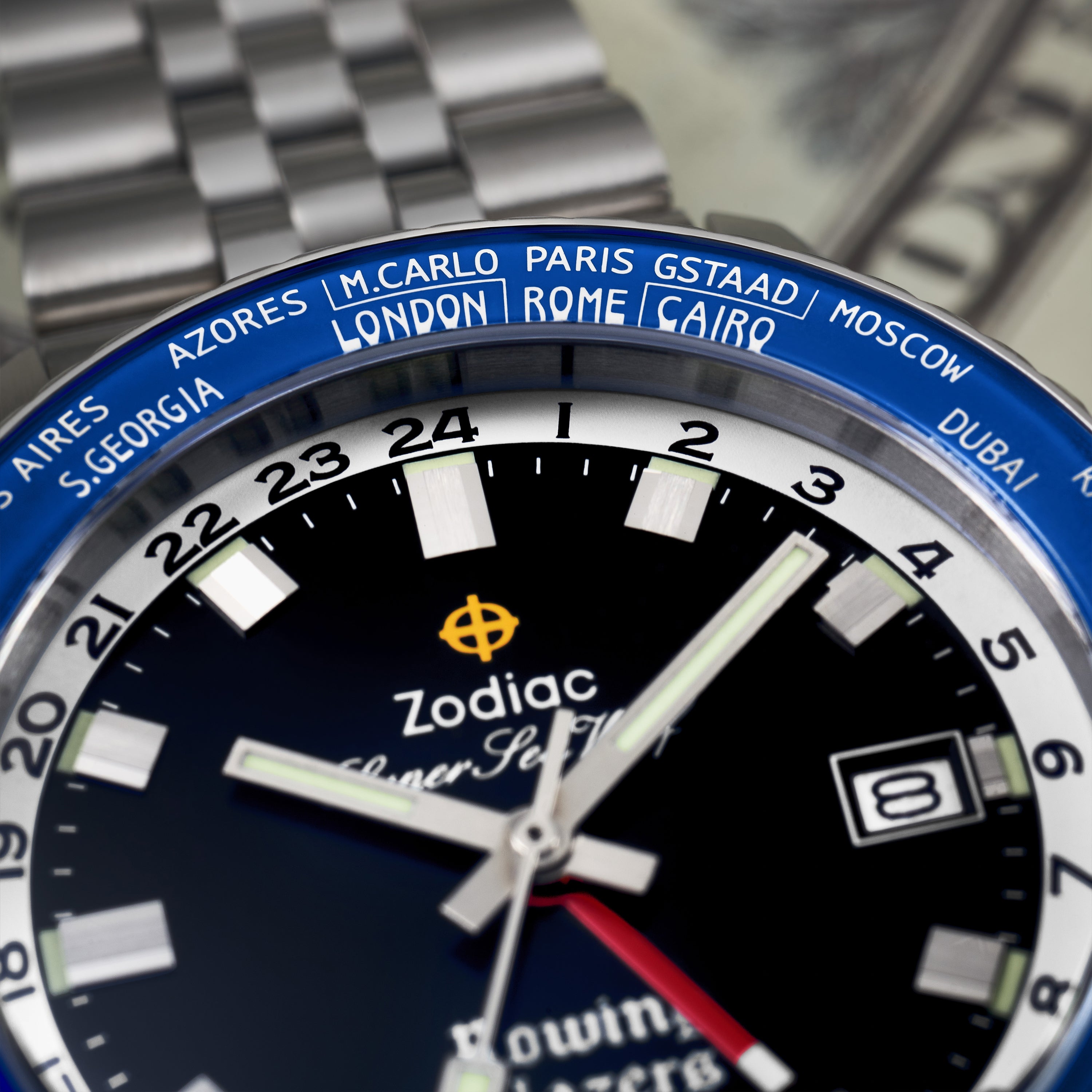 Zodiac Watch Sea-Chron Black ZO3604 Watch | Jura Watches