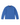 A royal blue long-sleeve knit sweater with raglan sleeves, laid flat against a clean white background. 