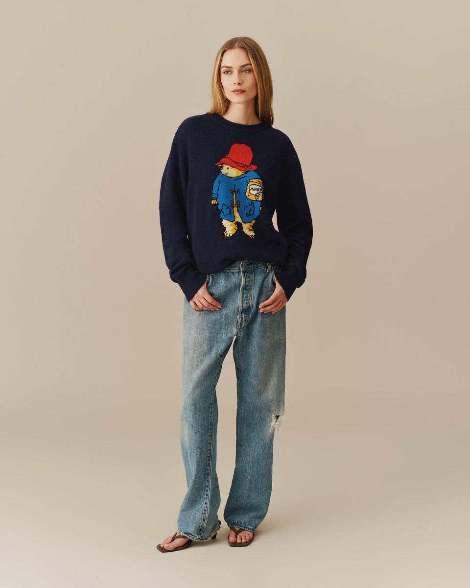 Paddington Bear Cashmere Sweater Navy – Rowing Blazers