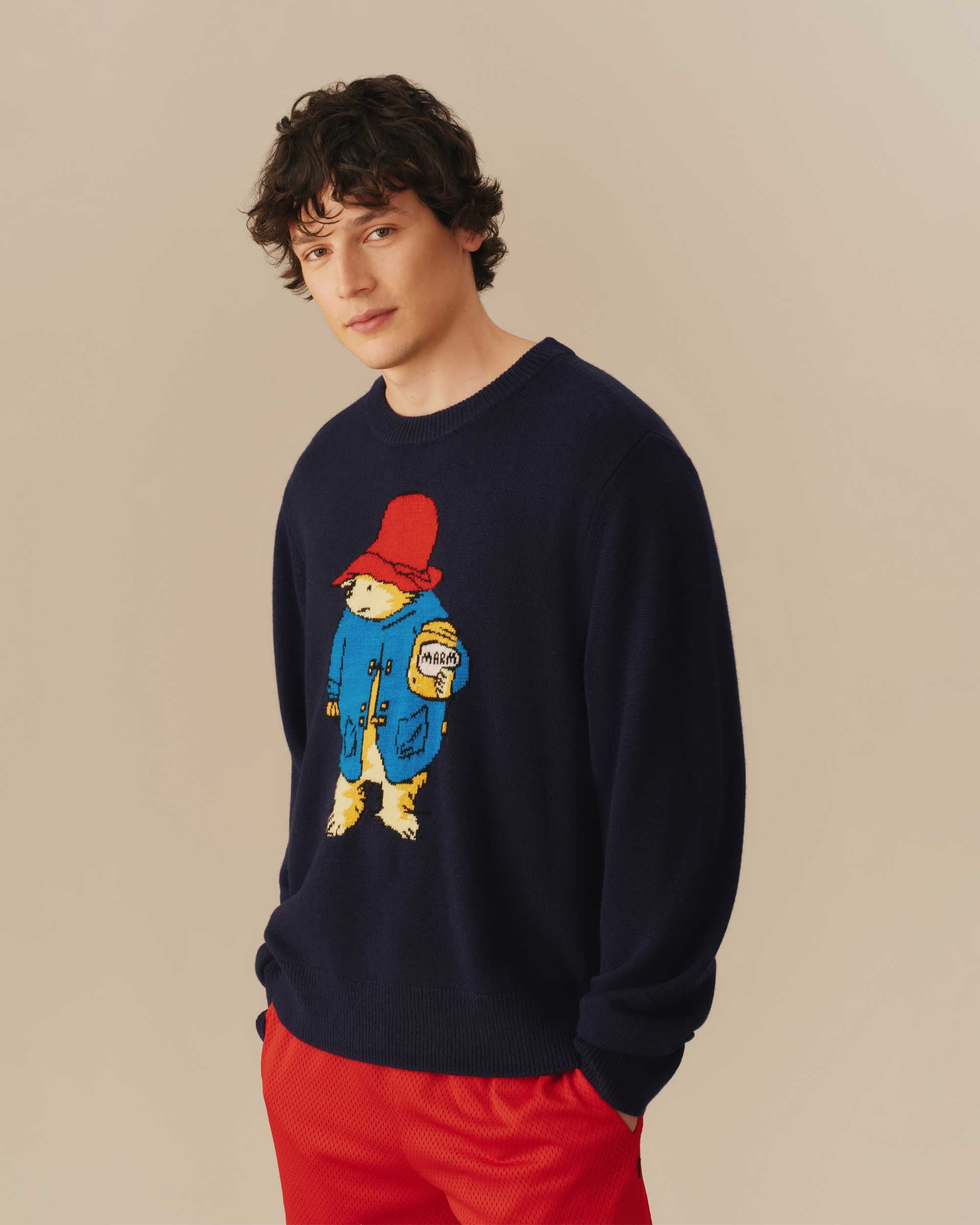 Traditional Rowing Sweaters Paddington Bear Cashmere Sweater Navy – Rowing Blazers