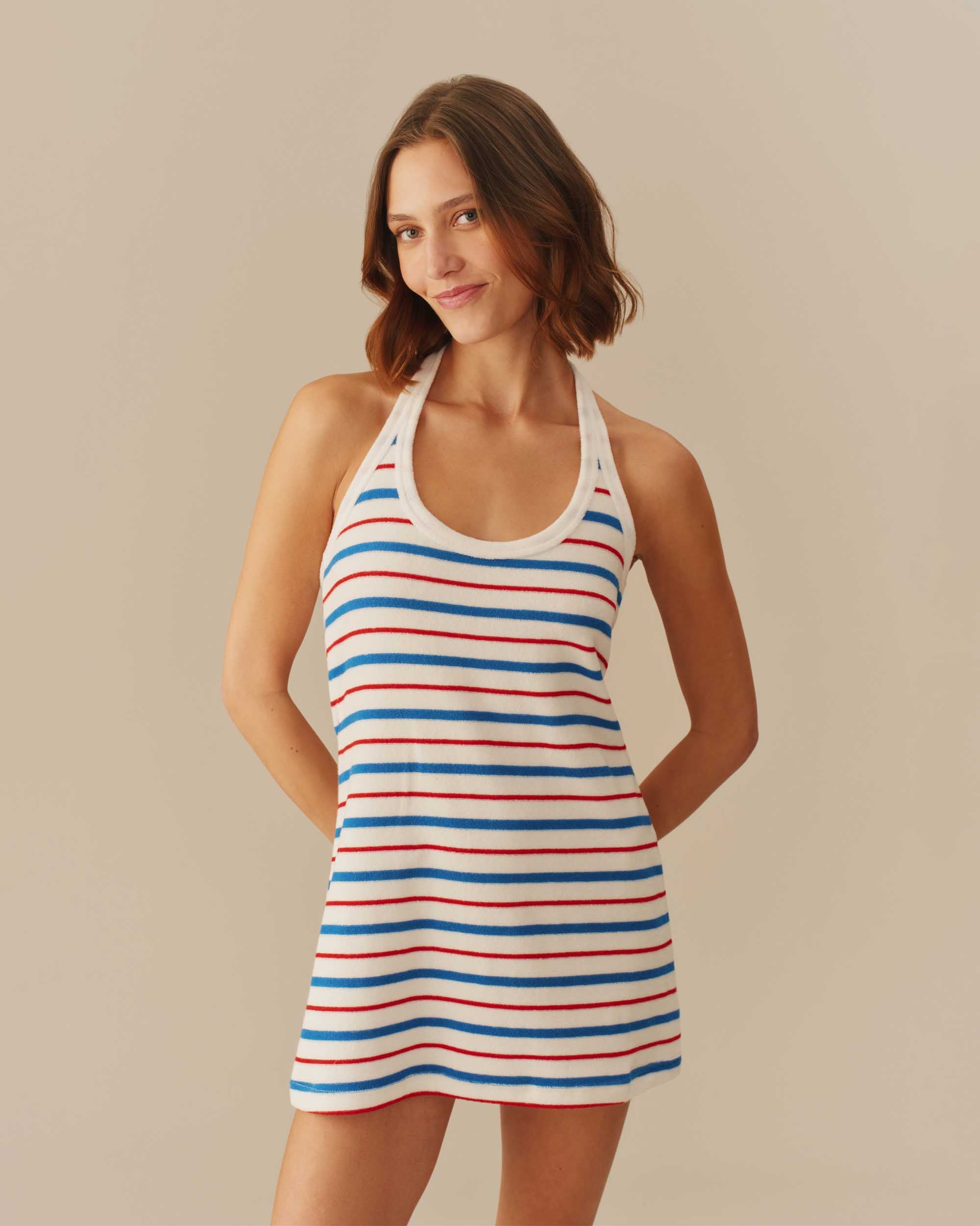 red white and blue athletic dress Baseball athletic tennis dress