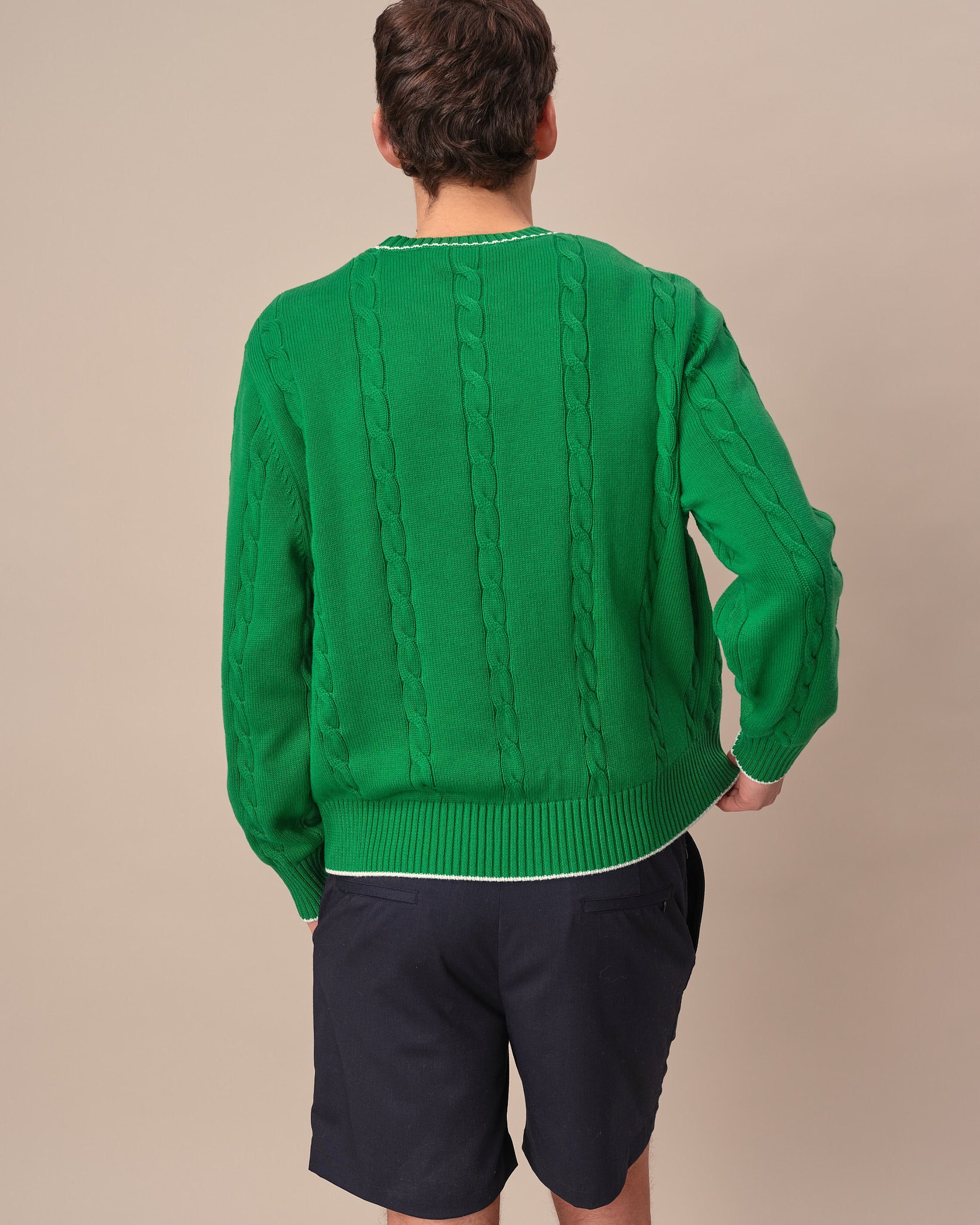 Traditional Rowing Sweaters Cotton Soccer Player Sweater Green – Rowing Blazers